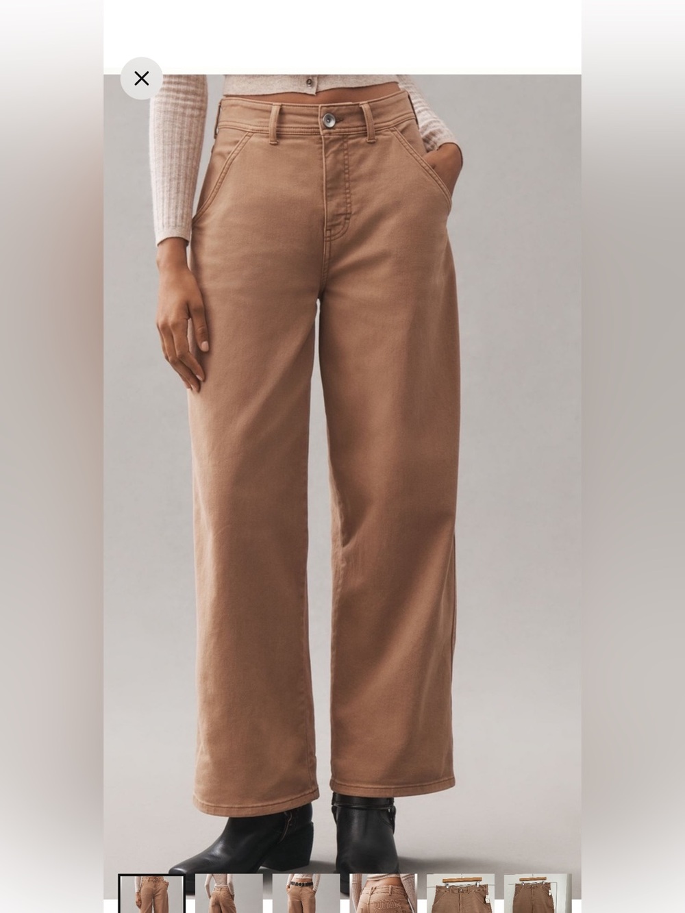 Pilcro high rise Wide-Leg Jeans in Brown